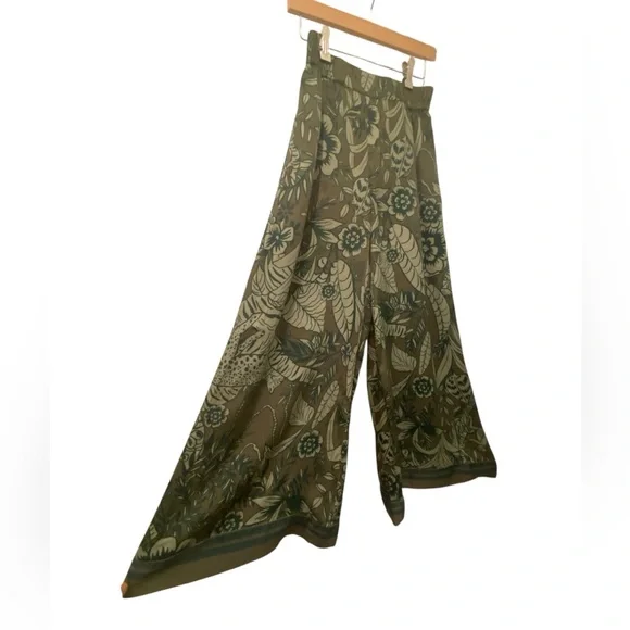 Farm Rio x Anthropologie Floral Print Wide-Leg Women’s Medium - Picture 8 of 16